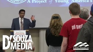 Professor INSTANTLY regrets battling DSouza over racism [upl. by Nerahs313]