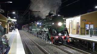 Australian steam locomotive 3801  Adhesion tests  Cowan Bank  May 2020 [upl. by Redna]