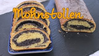 MOHNSTOLLEN REZEPT  Polnischer MAKOWIEC Weihnachtsstollen  Mohnkuchen Adventskalender 18 [upl. by Maddocks745]