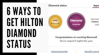 6 Ways to get Hilton Diamond Status [upl. by Aihsekat]