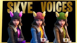 All SKYE VoicesVoicelines in fortnite chapter 2 Season 2  Fortnite Henchman Voices [upl. by Lundeen]