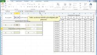 Excel  Tablodan veri alma düşeyara komutu [upl. by Maleeny]