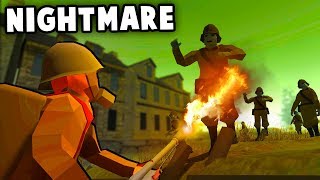 Absolute NIGHTMARE Zombie Invasion vs Evacuated Village Fort Ravenfield Best Mods [upl. by Luy]