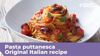 PASTA PUTTANESCA  Original Italian recipe [upl. by Lot]