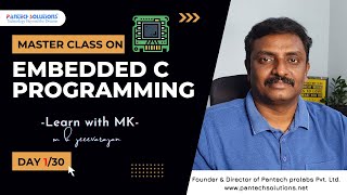 Master Class on quotEmbedded C ProgrammingquotDAY 130  M K Jeevarajan [upl. by Josias]