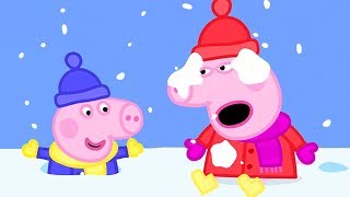 Peppa Pig in Hindi  Snow  Barf ❄️ हिंदी Kahaniya  Hindi Cartoons for Kids [upl. by Tufts994]