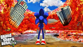 SONIC vs LAVA TSUNAMI In GTA 5 Crazy [upl. by Divaj244]