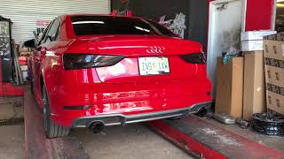 Audi A3 quattro exhaust sound CUSTOM system [upl. by Hasty402]