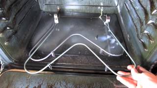 HOW TO REPLACE INSTALL BAKE  HEATING ELEMENT IN OVEN [upl. by Rakel]