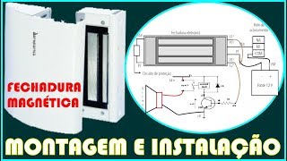 COMO INSTALAR FECHADURA MAGNÉTICA [upl. by Ysied]