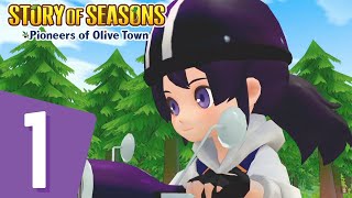 Lets Play Story of Seasons Pioneers of Olive Town 1  Purple EVERYTHING [upl. by Demott]