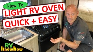 Light an RV oven pilot light quick and easy guide [upl. by Yarvis]