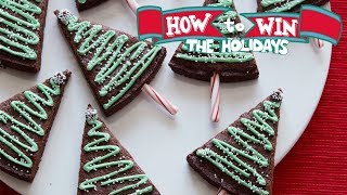 Christmas Tree Brownies  Food Network [upl. by Aztiraj]