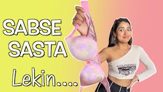 I Tried Cheapest Bras from Meesho  New Bra Collection in Budget [upl. by Shanks]