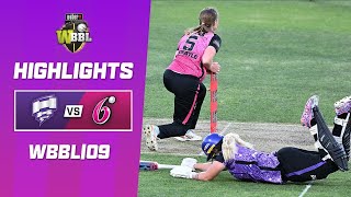 Hobart Hurricanes v Sydney Sixers  WBBL09 [upl. by Ahsimek]