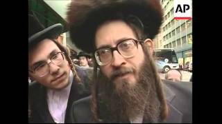 Orthodox Jews stage quotantiZionistquot protest [upl. by Ronoh619]