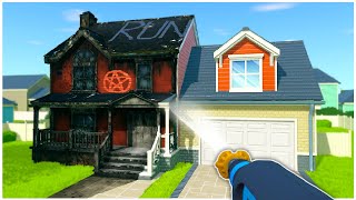 Powerwashing the FILTHIEST HAUNTED HOME in Powerwash Simulator [upl. by Eniamerej]