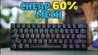 Motospeed CK61 RGB Mechanical Keyboard  Unboxing amp Review [upl. by Ahsotan286]