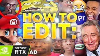 How To Edit 21st Century Humour Memes Premiere Pro [upl. by Llehsim]