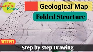 geological cross section mapfolded structure [upl. by Ailecec]