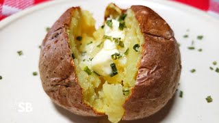 Air Fryer Baked Potatoes Recipe  Papas asadas en la freidora de aire [upl. by Enila]