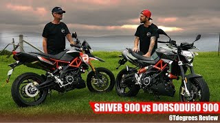 Aprilia Shiver 900 vs Dorsoduro 900 Review [upl. by Nichole]