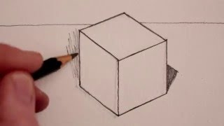 How to Draw a Cube Step by Step [upl. by Noicpesnoc687]