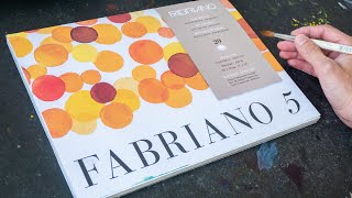 Review Fabriano 5 Watercolour Paper 50 cotton [upl. by Nara]