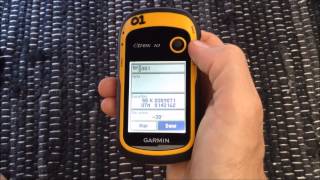 Garmin eTrex10 GPS  Recording and uploading waypoints [upl. by Sheela]