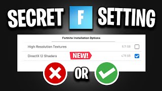 The NEW Fortnite Setting Explained How To Get [upl. by Nanreik]