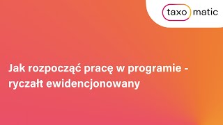 Ryczałt ewidencjonowany  jak ustawić program  PROSTA INSTRUKCJA ⬆️ [upl. by Laenej]