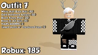 10 Awesome ROBLOX Outfits Under 200 Robux [upl. by Virgilia]