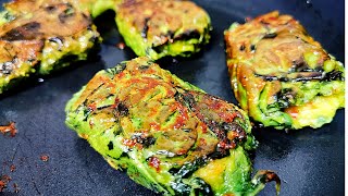 Spinach Pateria Patra Recipe  Fresh Indian Vegetarian Snack [upl. by Aramad]