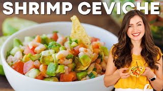 Quick and Easy SHRIMP CEVICHE Recipe [upl. by Atsocal]