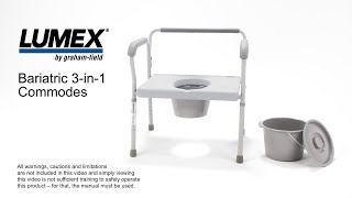 Lumex® Bariatric 3in1 Commodes [upl. by Novit]