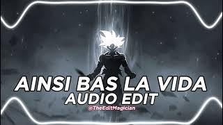 Ainsi Bas La Vida  INDILA edit audio [upl. by Aetnahs]