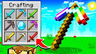 CRAFTING THE PERFECT PICKAXE IN MINECRAFT [upl. by Bachman]