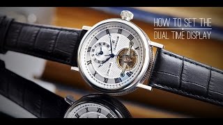 Thomas Earnshaw How to Set the Dual Time Display [upl. by Acnoib]