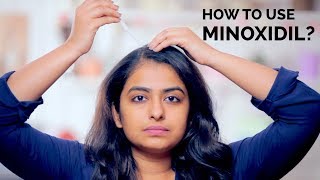 How To Use Minoxidil  Hair Regrowth  Skin Diaries [upl. by Anirazc]