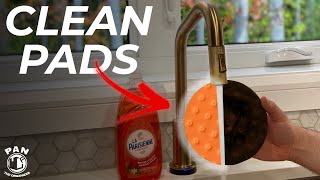 HOW TO CLEAN POLISHING PADS QUICK amp EASY [upl. by Nannaihr]