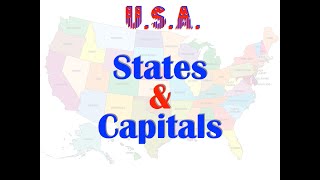 50 States amp Capitals in alphabetical Order [upl. by Conchita]