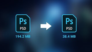 10 Quick Ways to Reduce Photoshop File Size [upl. by Merrie]