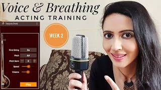 Voice Training For Actors  Pitch Tone Volume Breathing Acting Training Part 2 [upl. by Nogem]