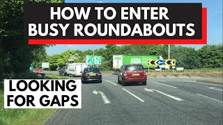 How to enter a busy roundabout safely [upl. by Leavelle278]