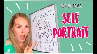 How To Draw A Self Portrait For Kids [upl. by Amalea]