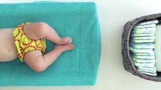 How to make a Changing Pad Cover from a Towel [upl. by Garbers801]