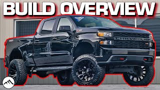 Overview 22quot Fuel wheels 35quot Tires amp 6quot Lift Kit on a 2019 Chevy Silverado 1500 Custom Trail Boss [upl. by Arahat395]