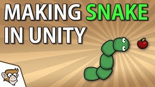 Simple 2D Game in Unity Snake Unity Tutorial for Beginners [upl. by Ocirnor]