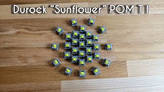 Durock POM T1 Sunflower Showcase [upl. by Eclud]