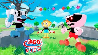 FNF 360° Cuphead Vs Mugman Mother Funikn [upl. by Silber]